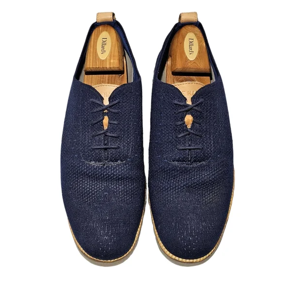 Cole Haan Zerogrand Stitchlite C27844 Mens Blue Wingtip Oxford Casual Shoes 10 Cole Haan Zerogrand Shoes Mens 12 M Blue Stitchlite Wingtip  main image 3